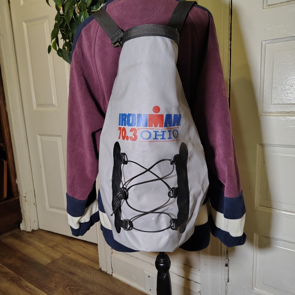 IRONMAN Roll Top Waterproof Backpack 70.3 Delaware Ohio